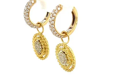 Textured Charm Earrings