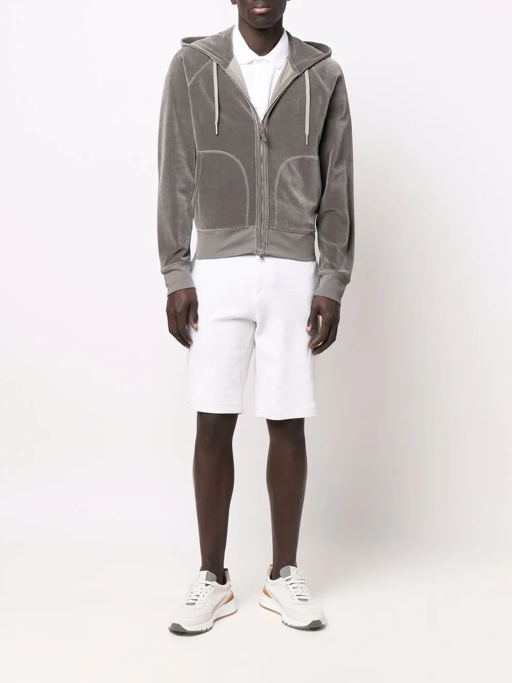 Textured track jacket