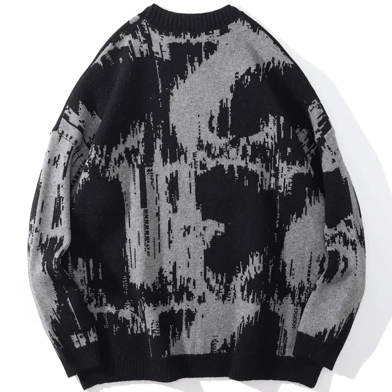 Tie Dye Embroidery Knitted Sweater