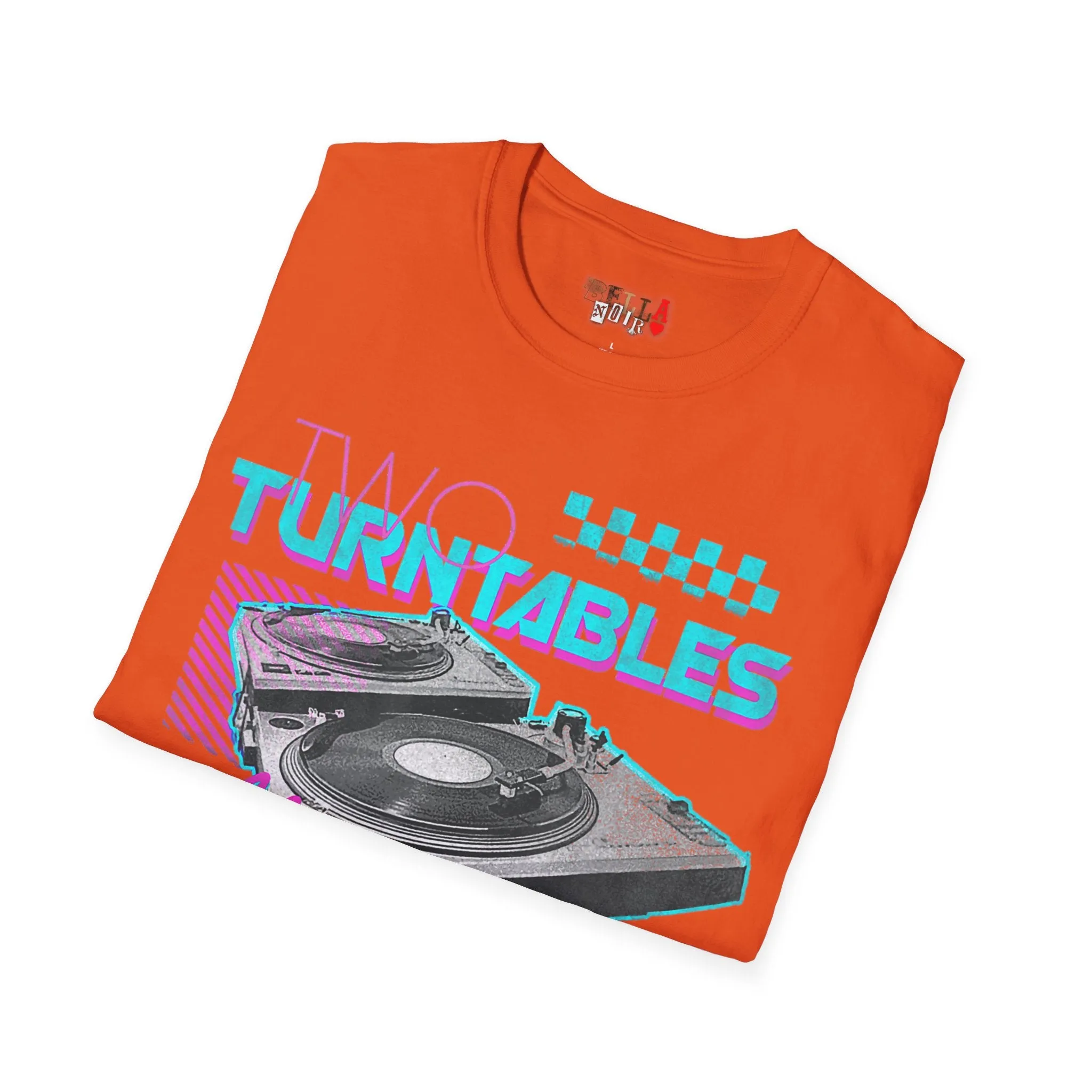 Two Turntables and a Microphone Unisex Softstyle T-Shirt