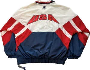 Vintage 90's Starter Olympics Wind Runner Red/White/Blue
