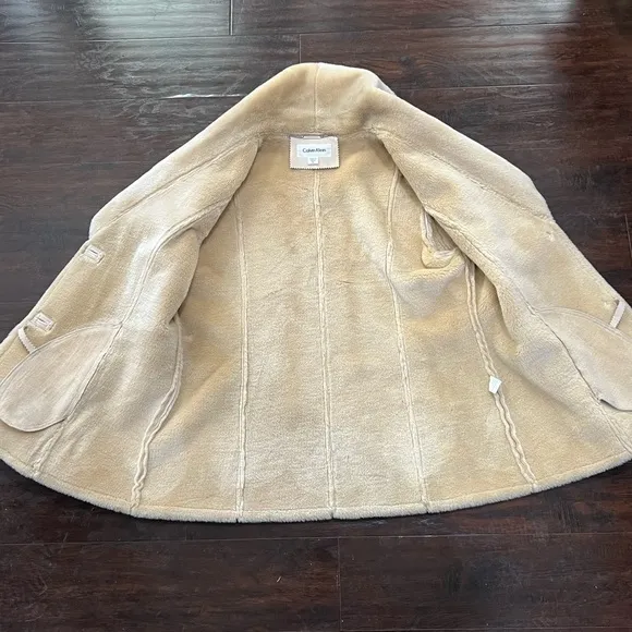 Vintage Calvin Klein Faux fur coat