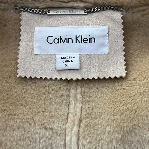 Vintage Calvin Klein Faux fur coat