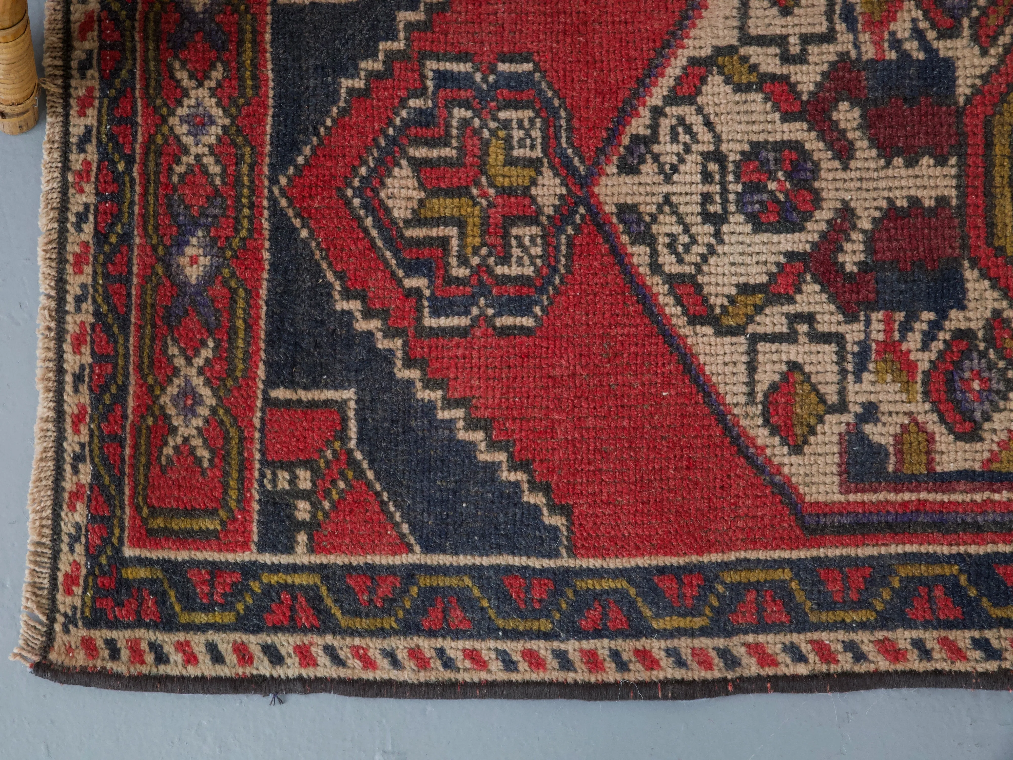 Vintage Mini Turkish Rug