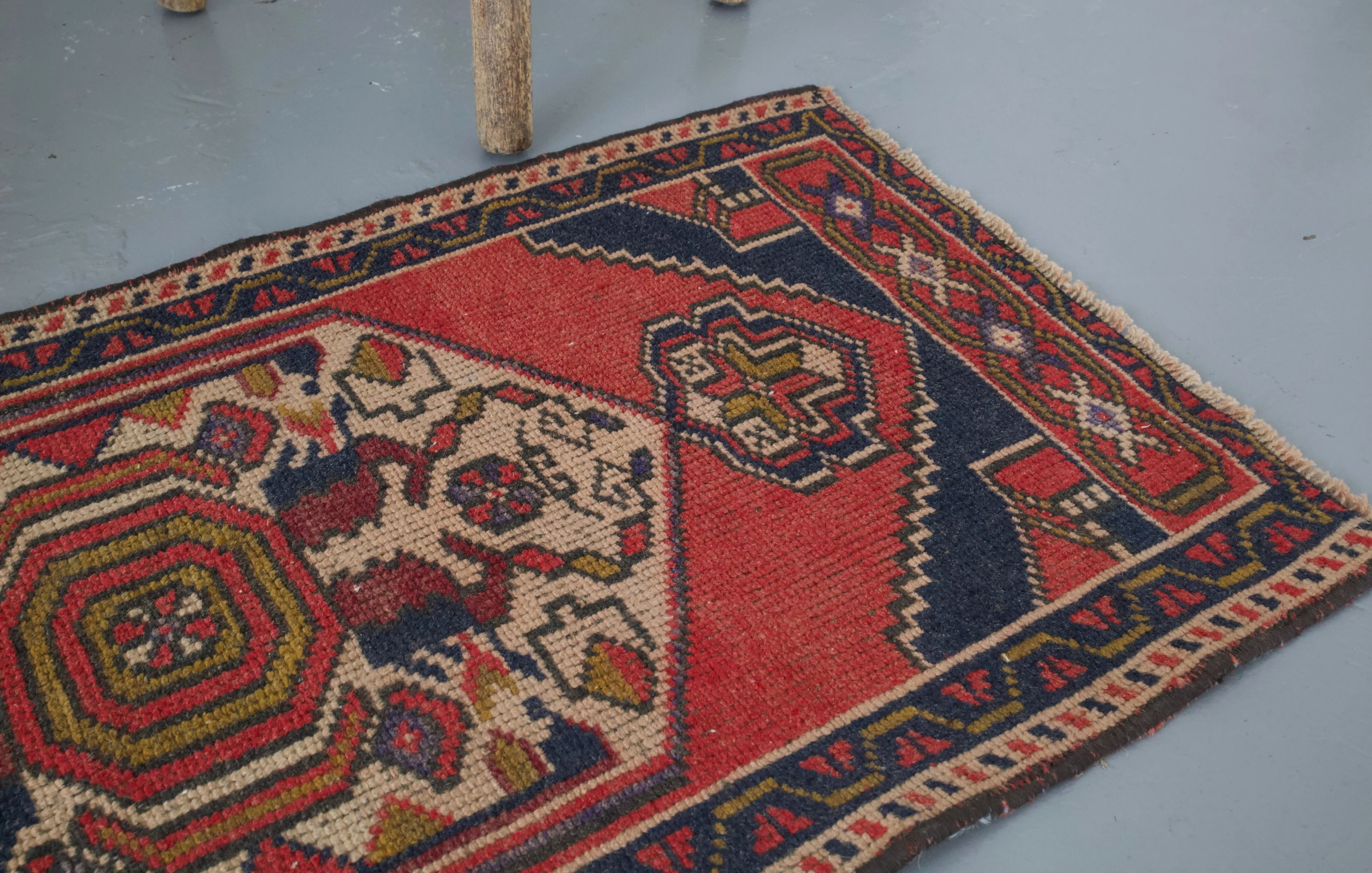 Vintage Mini Turkish Rug