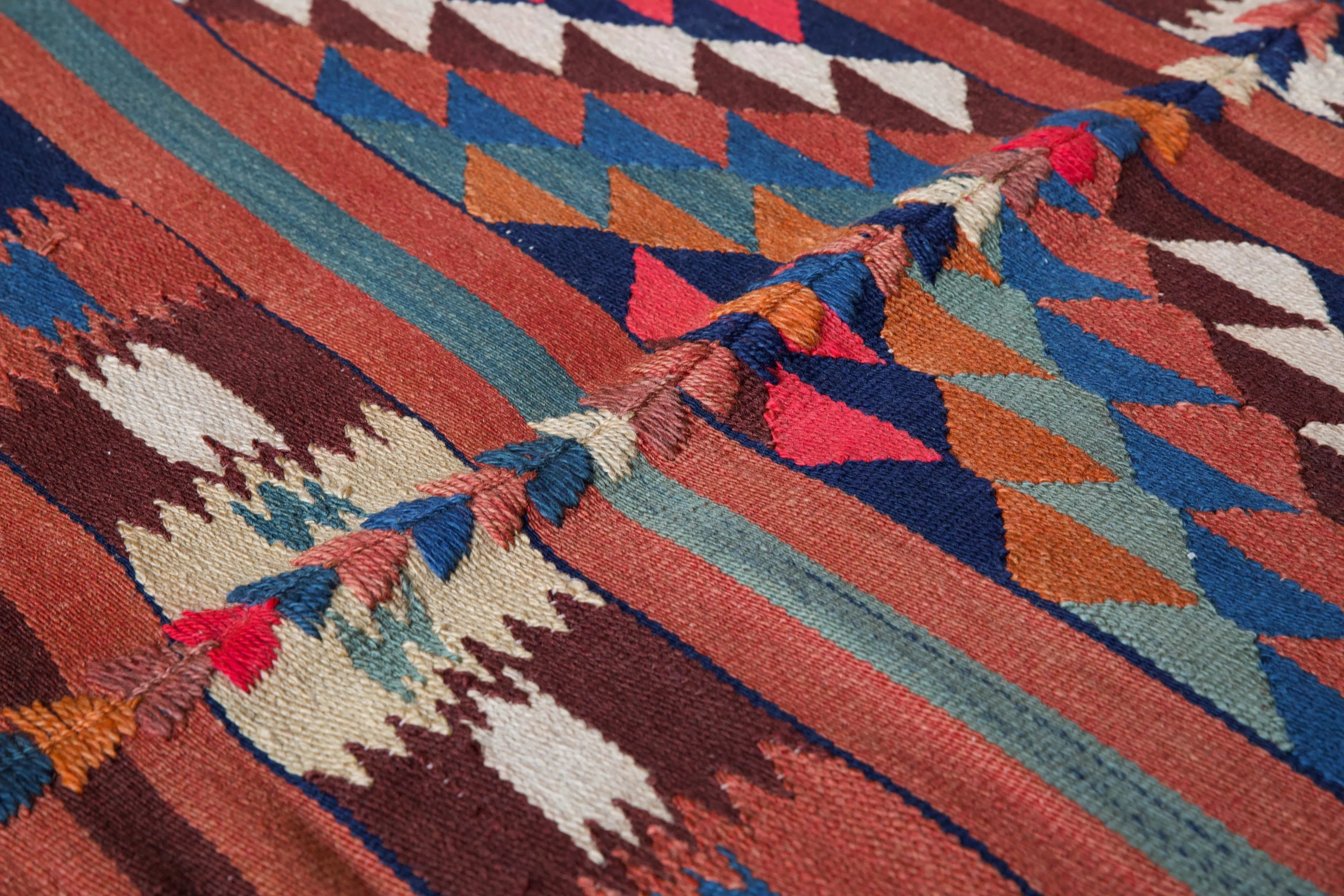 Vintage Western Anatolian Kilim Rug 4'8"x8'3"