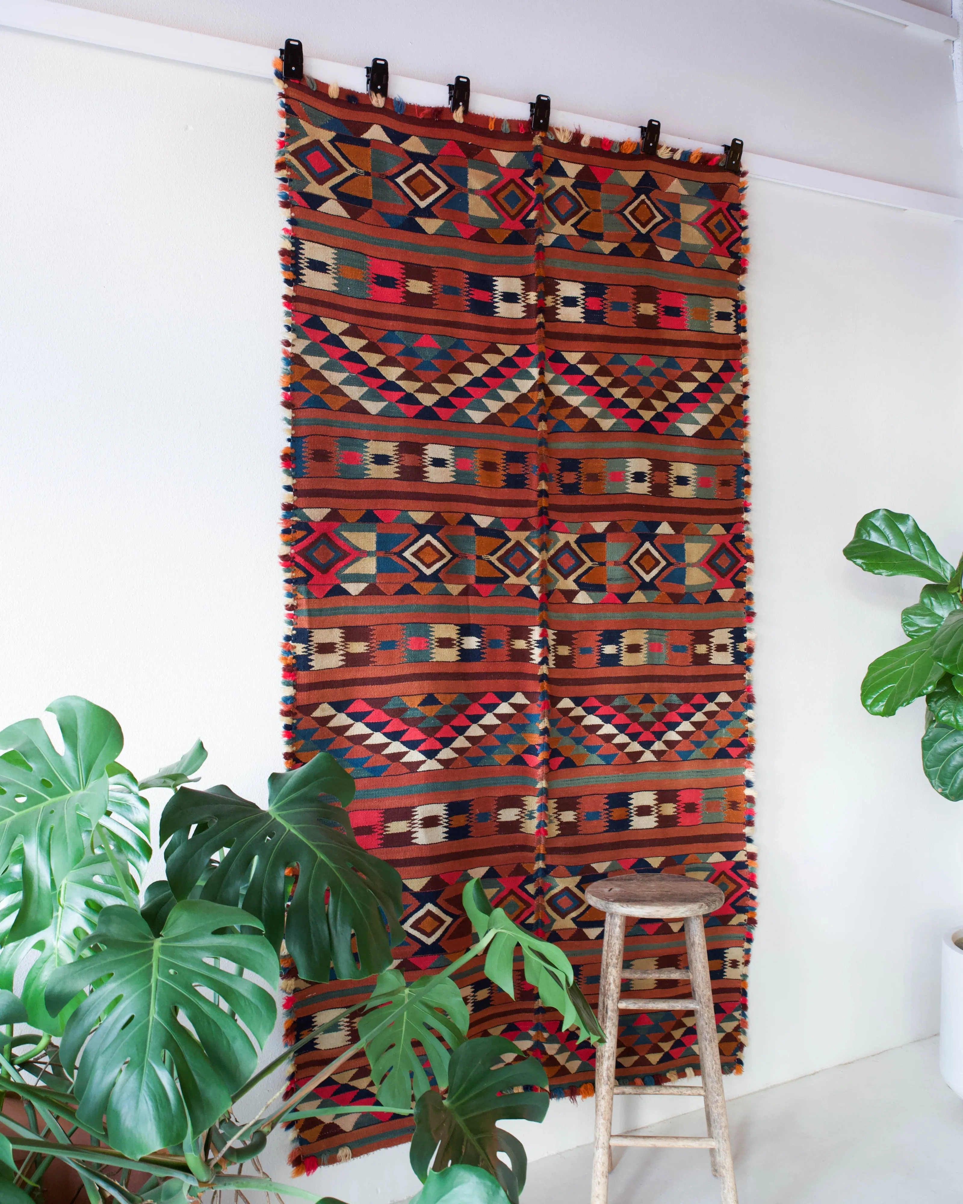 Vintage Western Anatolian Kilim Rug 4'8"x8'3"