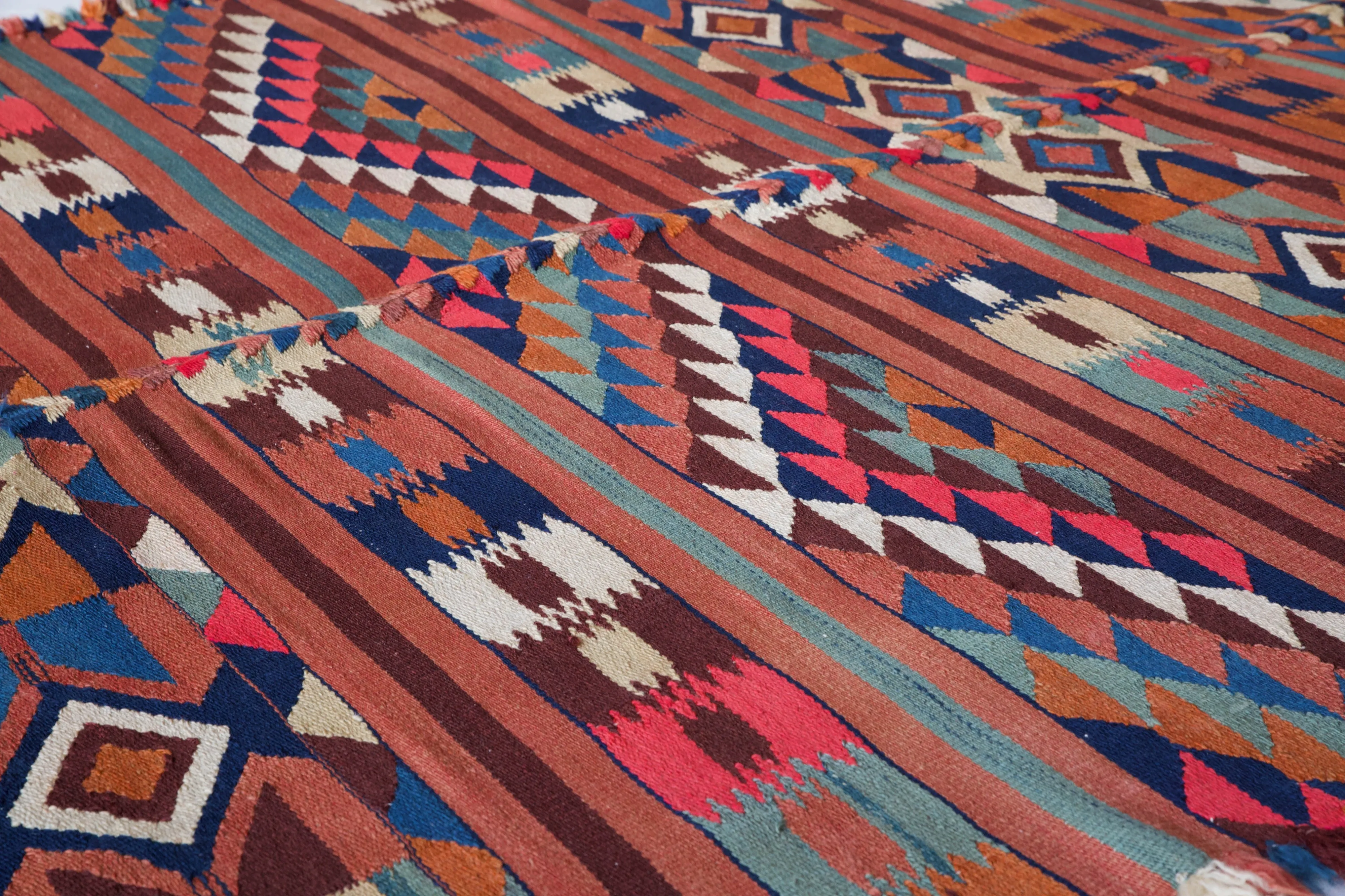 Vintage Western Anatolian Kilim Rug 4'8"x8'3"
