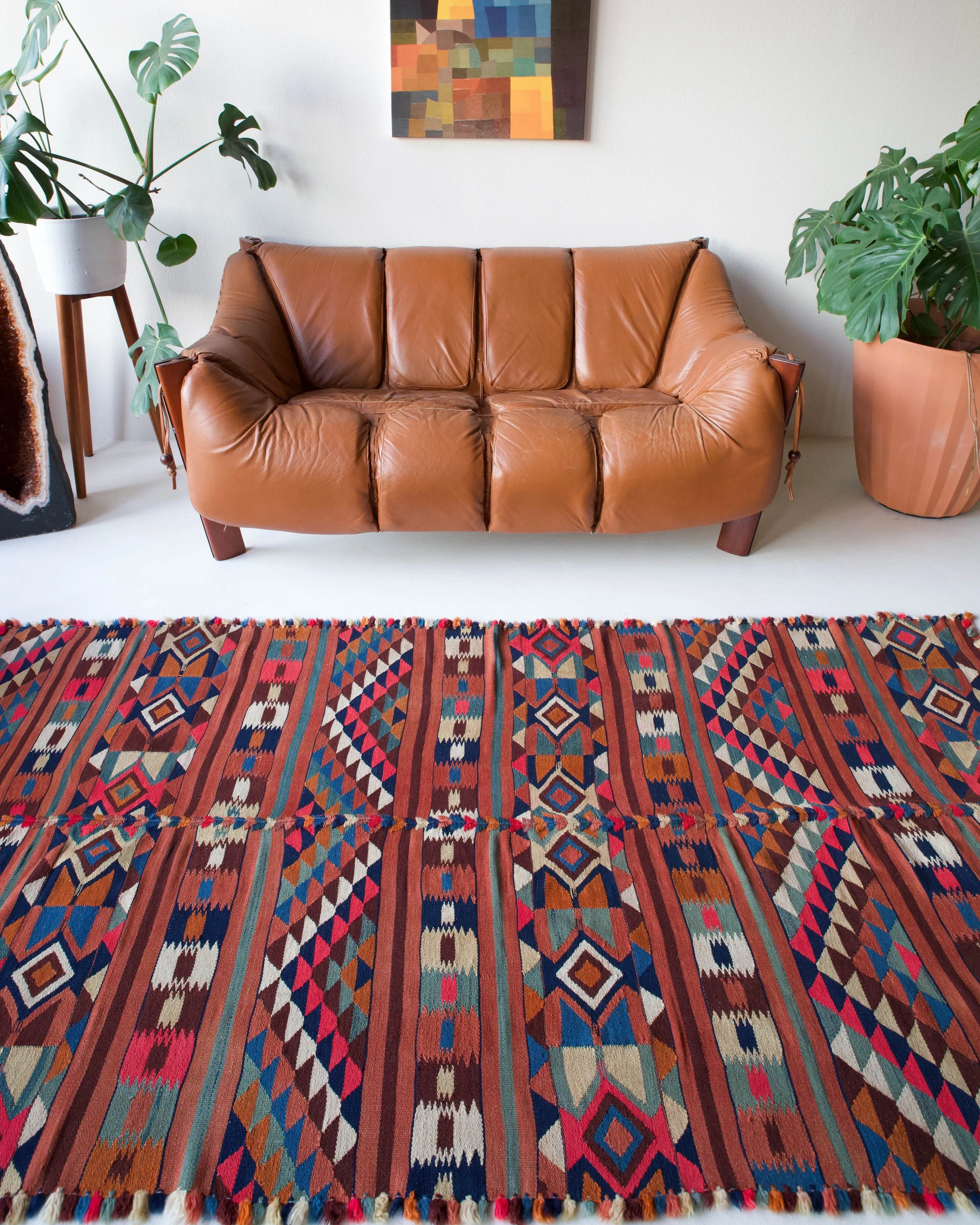 Vintage Western Anatolian Kilim Rug 4'8"x8'3"