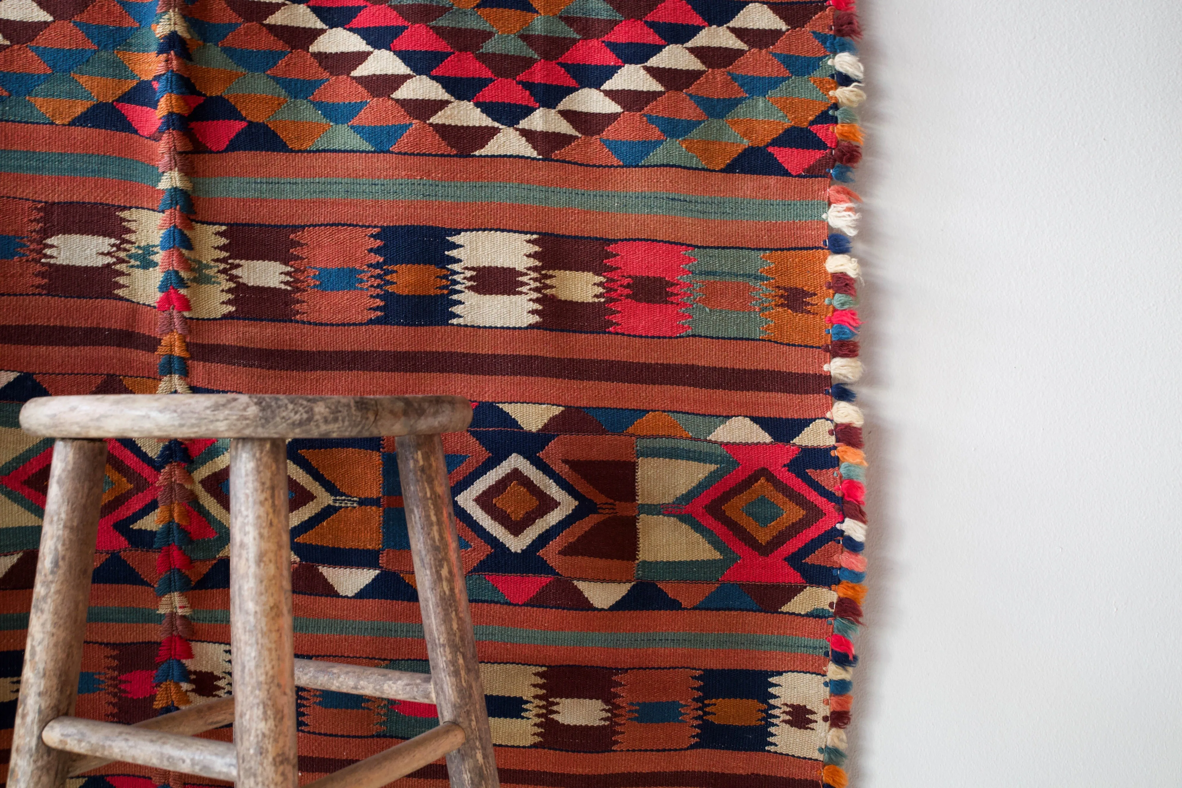 Vintage Western Anatolian Kilim Rug 4'8"x8'3"