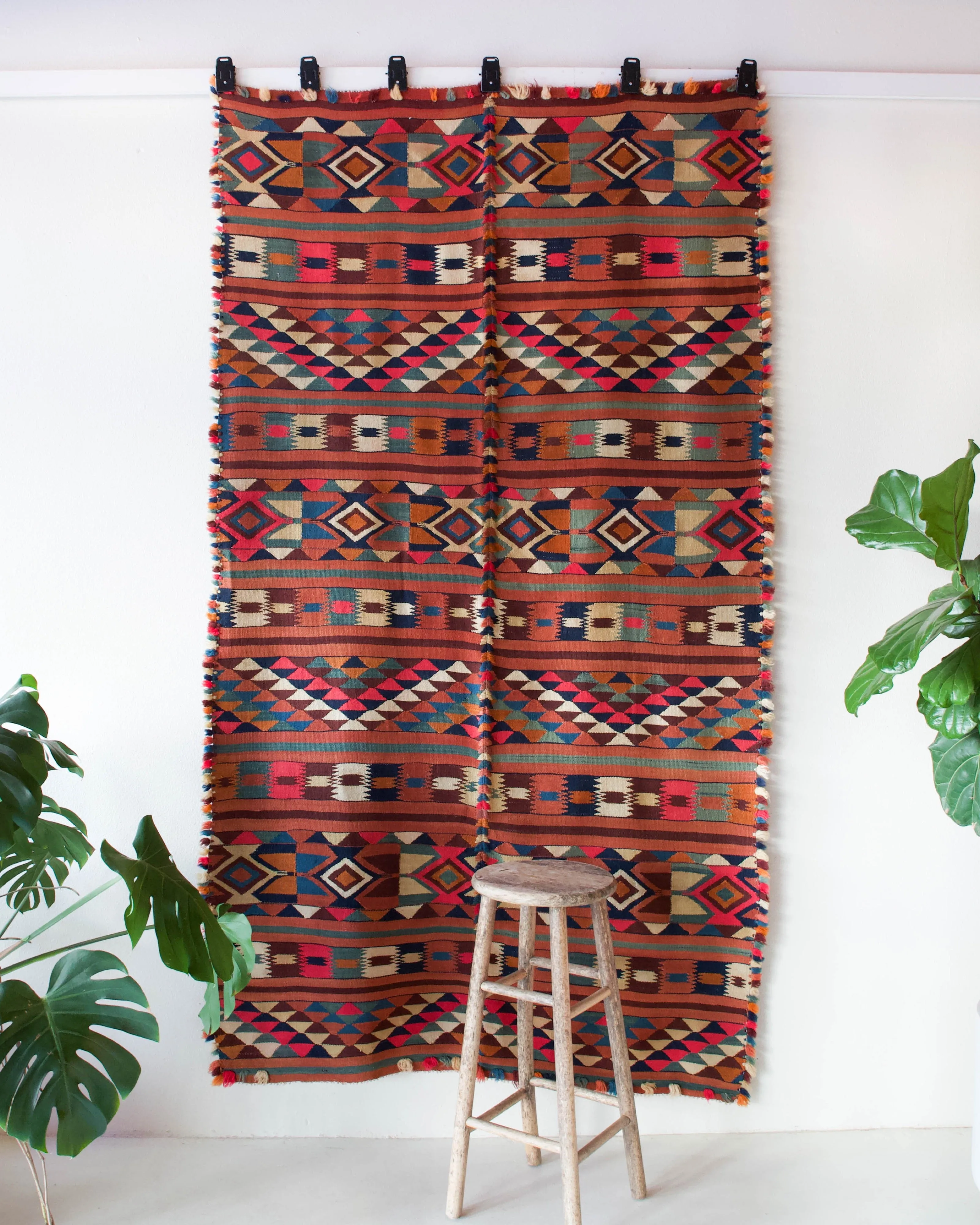 Vintage Western Anatolian Kilim Rug 4'8"x8'3"