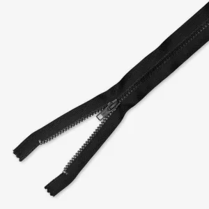 Vislon Type 5 Chunky Zip Open Ended - 45cm Black