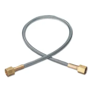 Western Enterprises Flexible Pigtails, 6,000 PSIA, Stainless Steel, Female, 24 in, PF-4SS-24