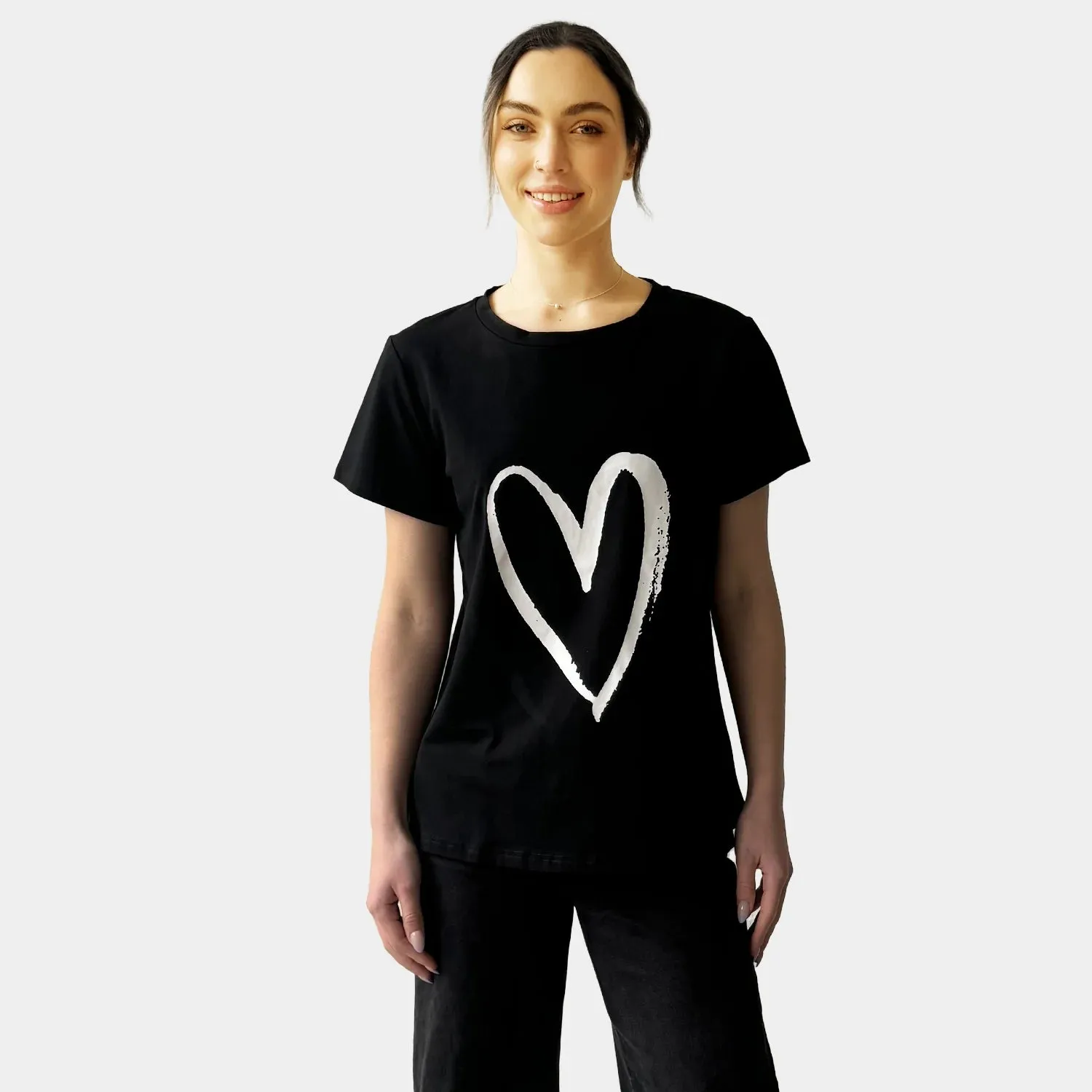 WHITE HEART TEE