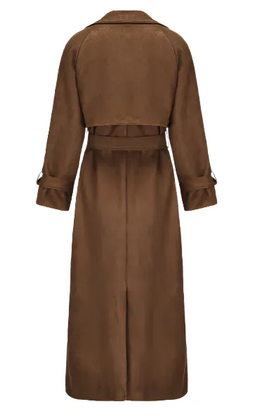 Willow Suede Trench Coat