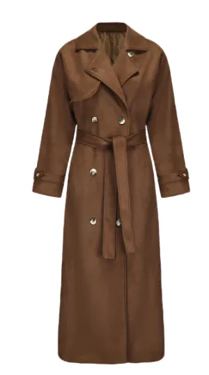 Willow Suede Trench Coat