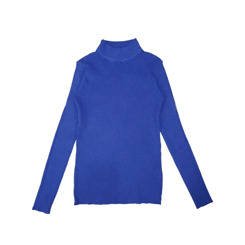 Winter Top Pull Femme Turtleneck Pullovers Sweaters Long Sleeve Slim Oversize Korean Women's Sweater