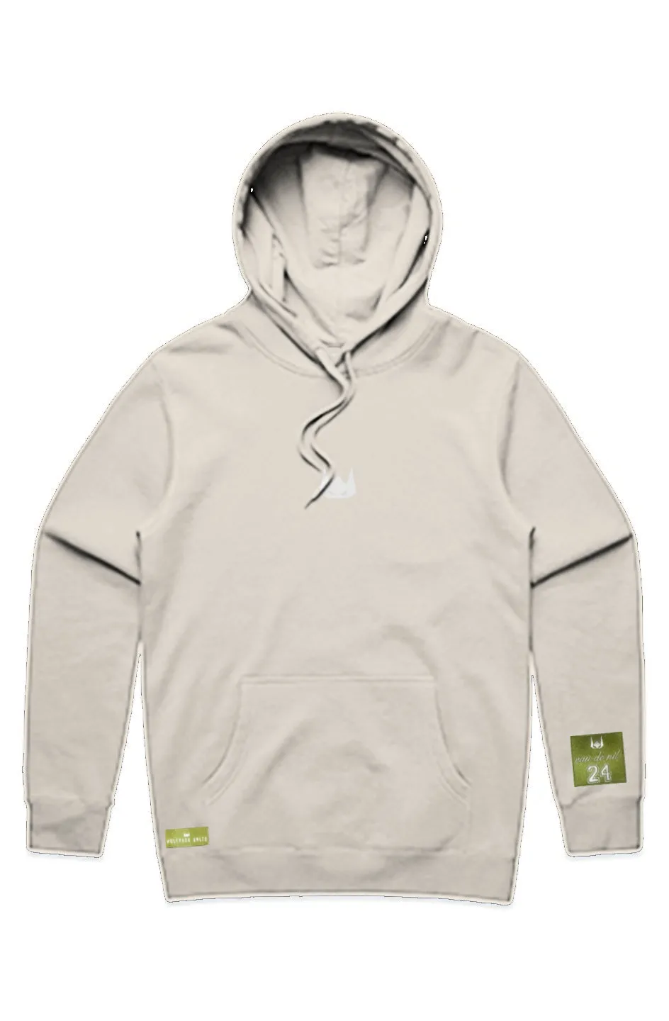 WOLFPACK UNLTD "STENCIL" PREMIUM HEAVYWEIGHT HOODIE | ECRU BEIGE