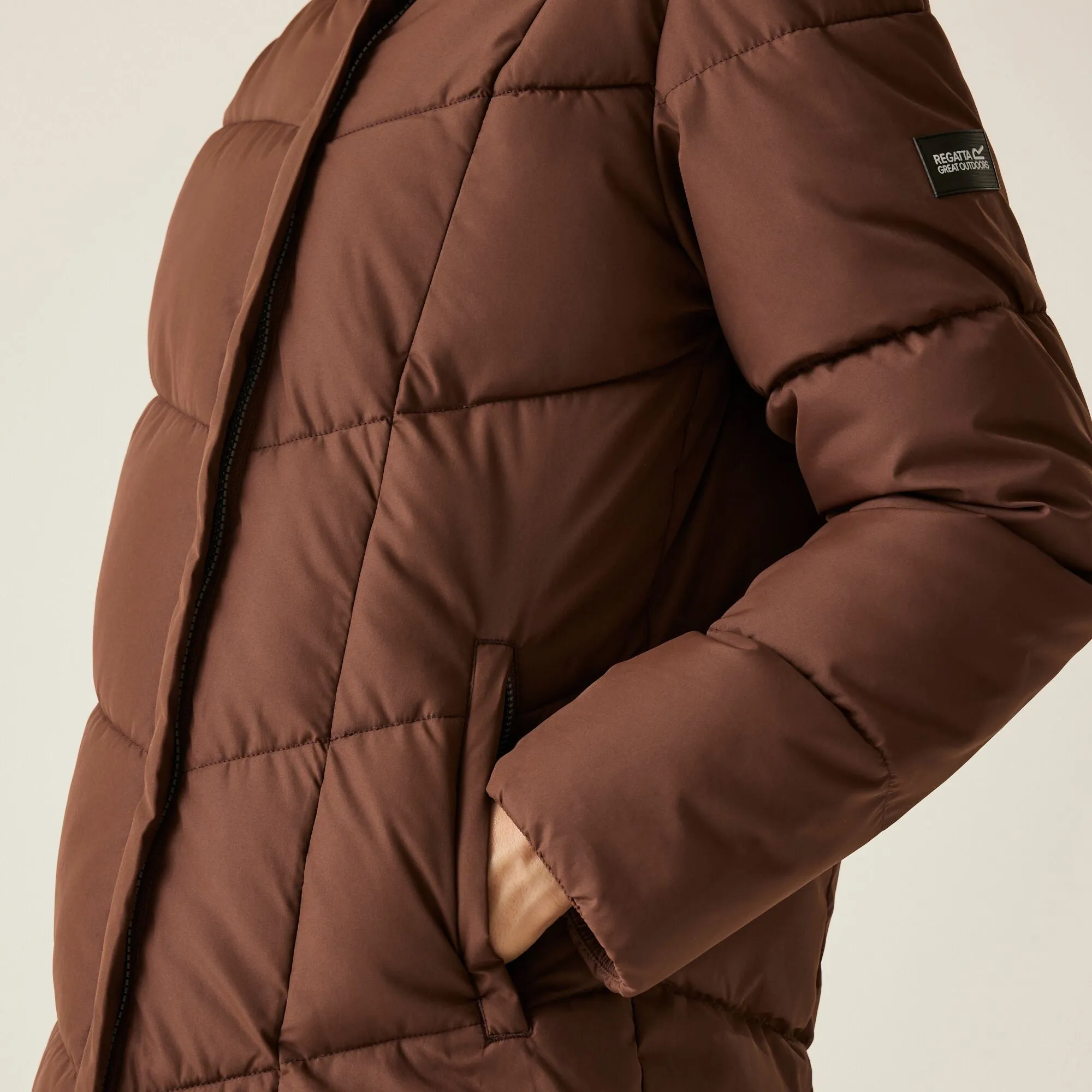 Women's Regatta Nurie Quilted Jacket - Dark Brown