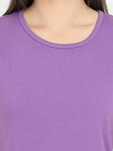 Woodwose Organic Clothing Women's Organic Cotton T-Shirt (OCWTSLI01-M_Lilac_M)