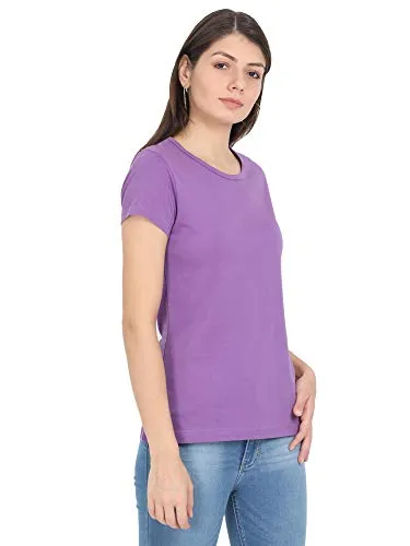 Woodwose Organic Clothing Women's Organic Cotton T-Shirt (OCWTSLI01-M_Lilac_M)
