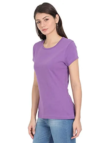 Woodwose Organic Clothing Women's Organic Cotton T-Shirt (OCWTSLI01-M_Lilac_M)