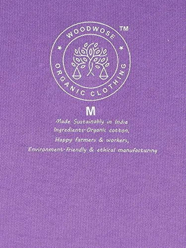 Woodwose Organic Clothing Women's Organic Cotton T-Shirt (OCWTSLI01-M_Lilac_M)