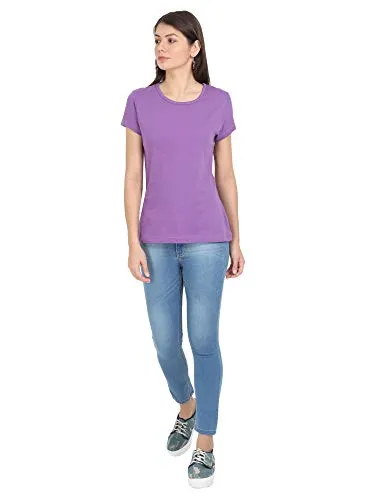 Woodwose Organic Clothing Women's Organic Cotton T-Shirt (OCWTSLI01-M_Lilac_M)