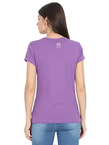 Woodwose Organic Clothing Women's Organic Cotton T-Shirt (OCWTSLI01-M_Lilac_M)