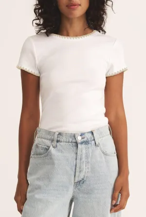 Z Supply Cassis Rib Tee in White